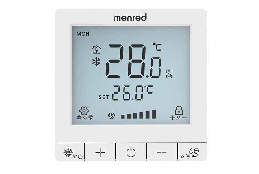 Smart WiFi Thermostat for Central Air Conditioner | 3-Speed Fan Coil | App Control | Energy-Saving Temperature Controller