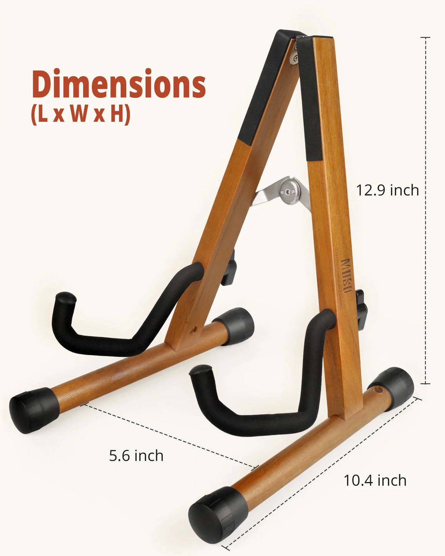 Solid Wood Violin Stand – Detachable A-Frame Musical Instrument Holder for Violin, Mandolin & Stringed Instruments