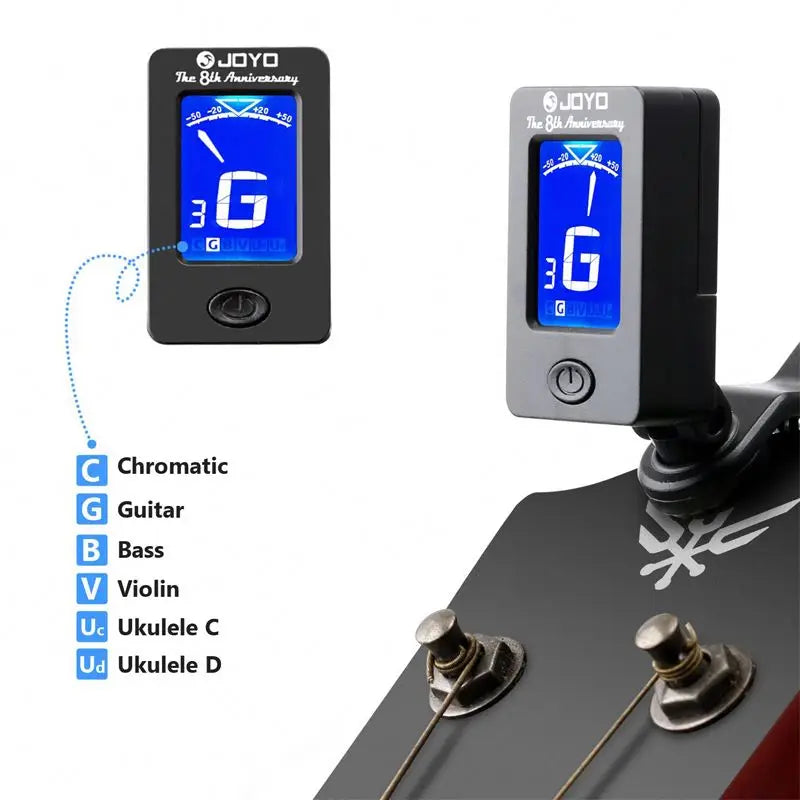 Clip-On Digital Guitar Tuner – Fast, Accurate LCD Electronic Tuning for Guitar, Bass, Violin & Ukulele