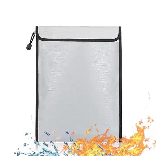 Fireproof Document Bag – Waterproof Fiberglass A4 Safe Storage Pouch for Office, School & Home Use