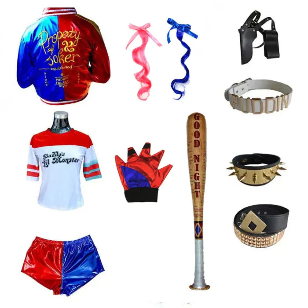 Clown Costume Women Jacket Shorts Set