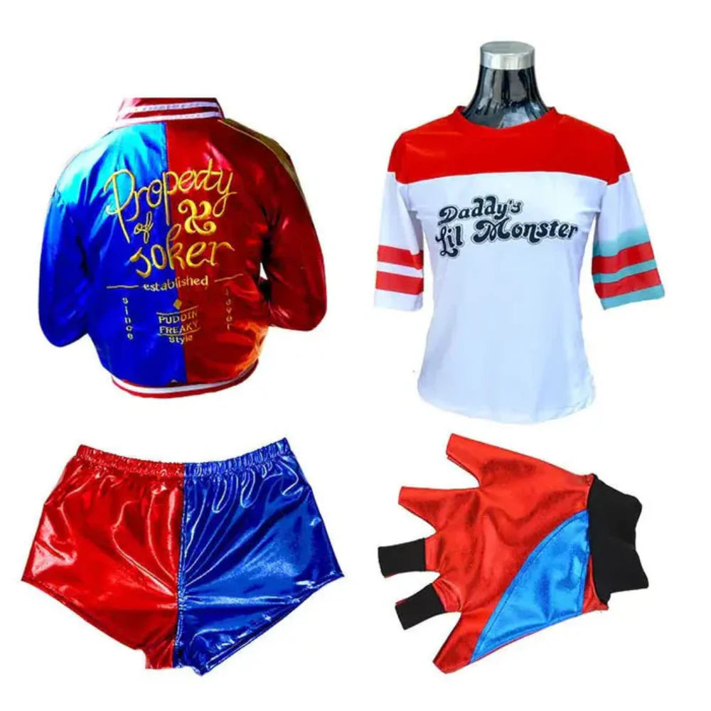 Clown Costume Women Jacket Shorts Set