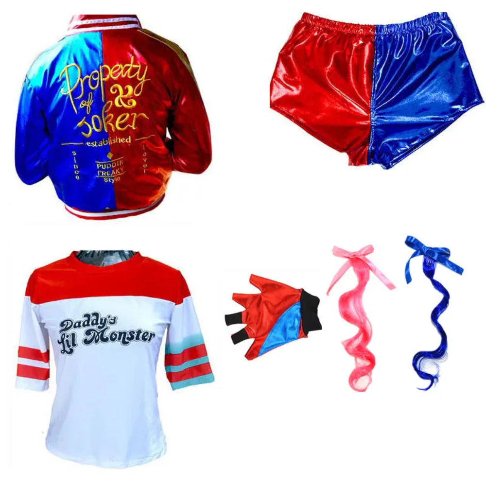 Clown Costume Women Jacket Shorts Set