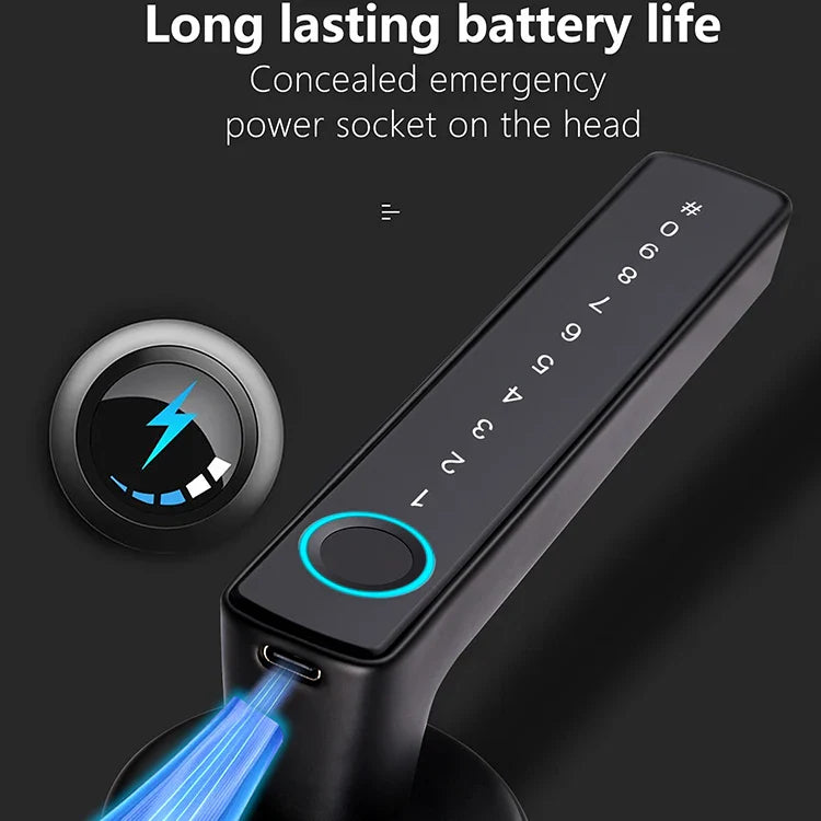 Digital Smart Door Lock – Fingerprint, Keyless Entry, Password & App Control for Wood, Steel, and Aluminum Doors