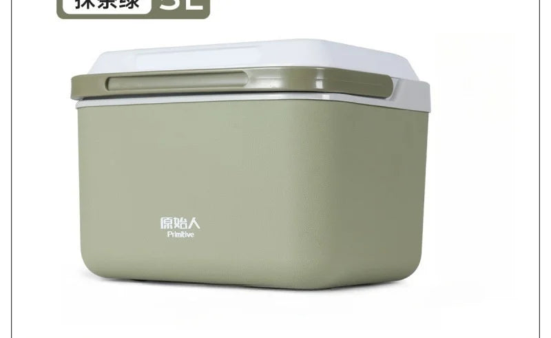 Portable Insulated Cooler Box – Small Commercial Refrigerator Bucket for Outdoor Camping, Food Stalls, and Ice Storage