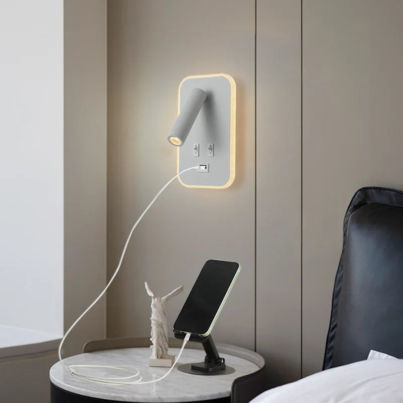 Adjustable LED Wall Lamp – Eye Protection Bedside Reading Light for Bedroom & Indoor Home Décor