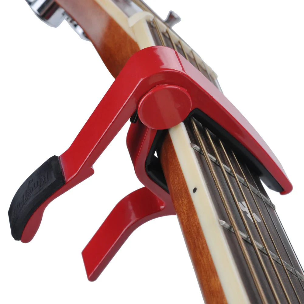 Avichic™ Aluminum Alloy 6-String Guitar Capo – Black Adjustable Clamp for Acoustic & Classical Guitars