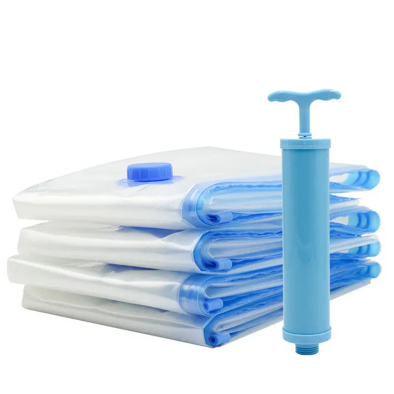 Vacuum Storage Bags for Clothes and Bedding – Reusable Space Saver Compression Bags for Travel and Home Organization