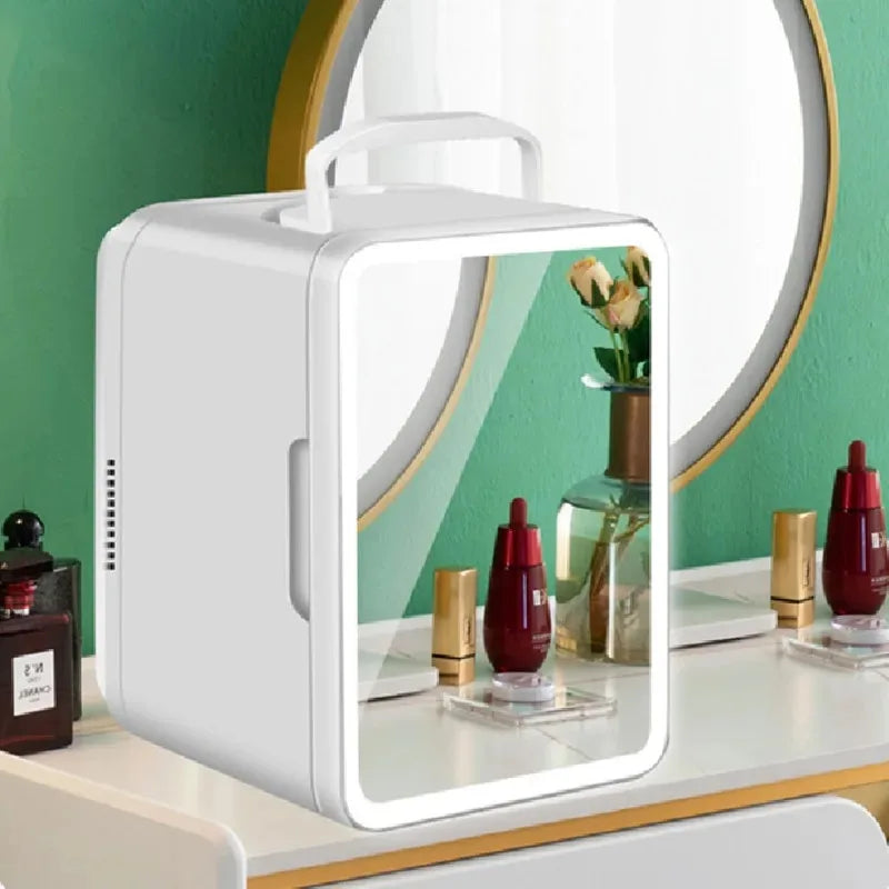 Avichic™ 4L Mini Makeup Fridge – Portable Beauty Skincare Cooler & Warmer for Bedroom, Car, Office & Dorm – Compact Cosmetic Refrigerator
