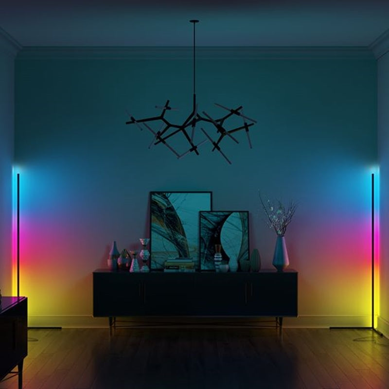 Slim LED Corner Lamp | Adjustable Brightness for Living Room or Bedroom