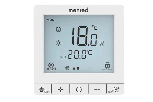 Smart WiFi Thermostat for Central Air Conditioner | 3-Speed Fan Coil | App Control | Energy-Saving Temperature Controller