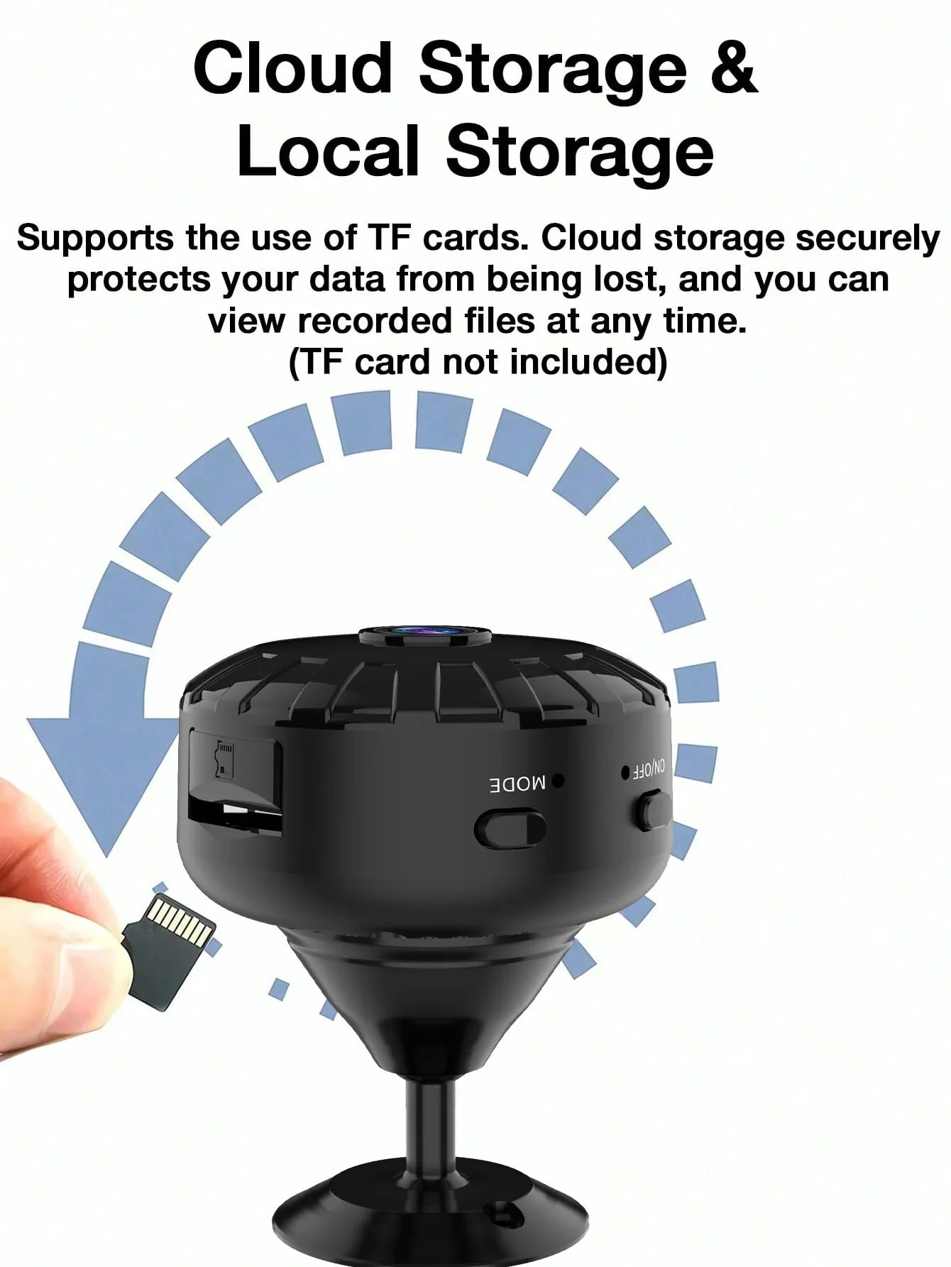 HD Mini Wireless Security Camera – Night Vision, Motion Alarm & Magnetic Base for Remote Home Monitoring