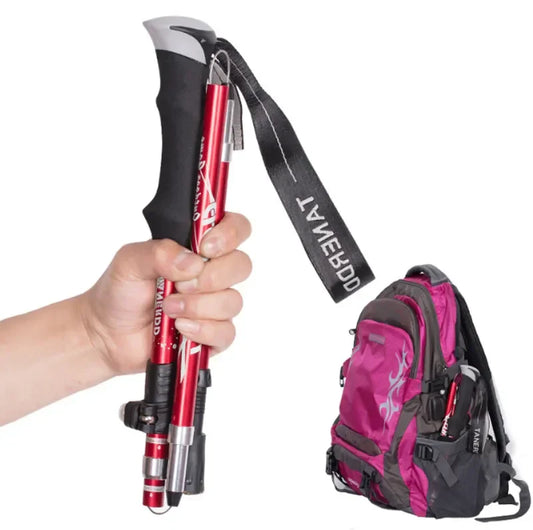 Anthrive Foldable Trekking Pole – 5-Section Lightweight Aluminum Hiking Stick for Climbing, Camping & Travel