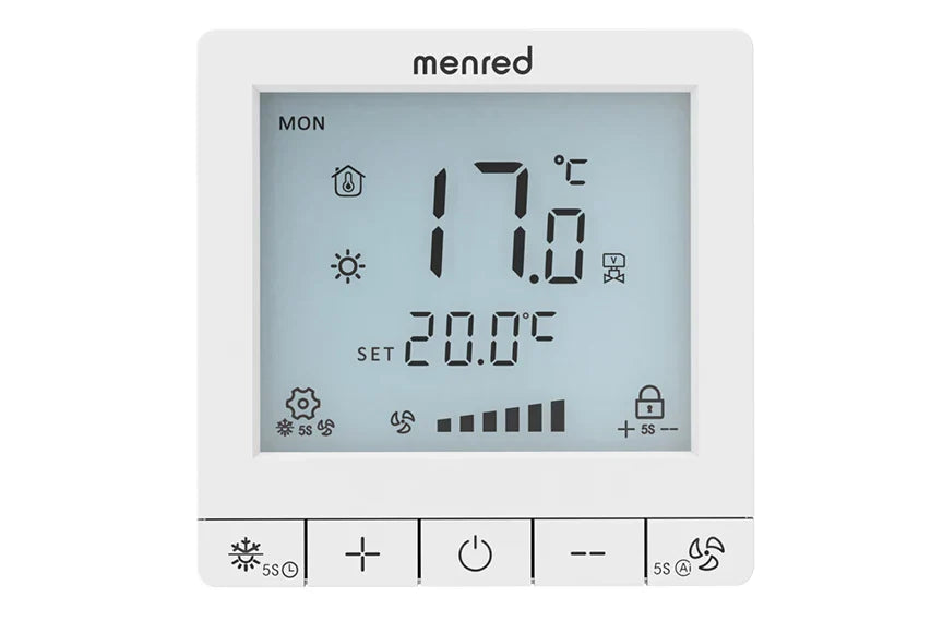 Smart WiFi Thermostat for Central Air Conditioner | 3-Speed Fan Coil | App Control | Energy-Saving Temperature Controller