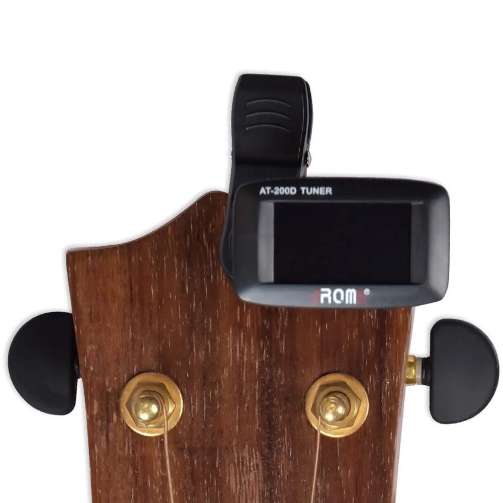 AT-200D Clip-On Digital Guitar Tuner – Portable Universal Chromatic Tuner for Guitar, Bass, Ukulele & Violin