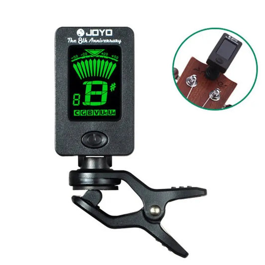 Clip-On Digital Guitar Tuner – Fast, Accurate LCD Electronic Tuning for Guitar, Bass, Violin & Ukulele