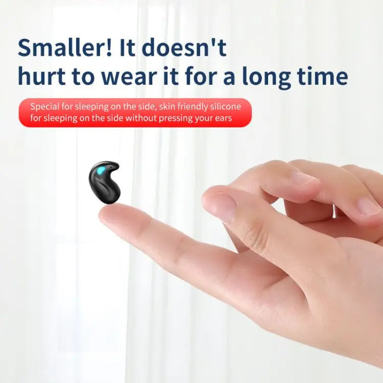 X55 Mini Wireless In-Ear Sleep Earbuds | Invisible Bluetooth Headset with HiFi Audio, Touch Control & LED Charging Case