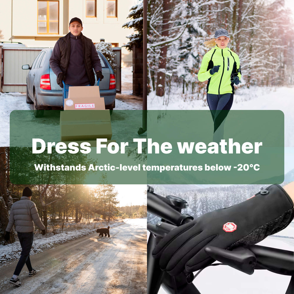 Thermal Heated Gloves Touchscreen Winter Gloves Cold Weather