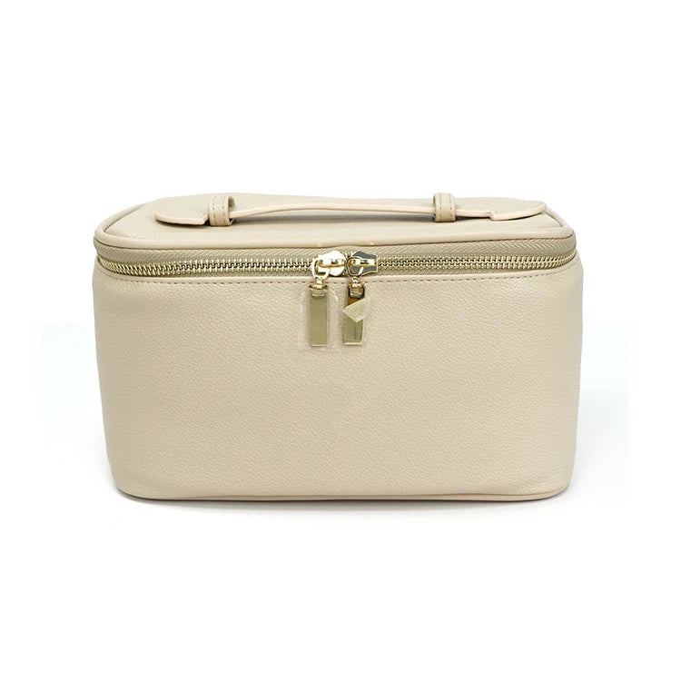 Large Capacity PU Makeup Bag – Portable Waterproof Toiletry Organizer for Travel & Lifestyle Use