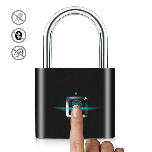 Smart Fingerprint Padlock – Keyless USB Rechargeable Waterproof Security Lock for Travel & Home