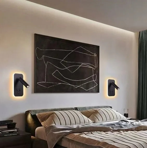 Adjustable LED Wall Lamp – Eye Protection Bedside Reading Light for Bedroom & Indoor Home Décor