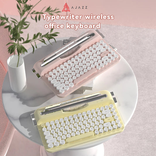 Wireless Slim Membrane Keyboard - Quiet Low Profile 82 Key RGB Backlit Desktop Computer Peripheral for Office Laptop Typing and Gaming