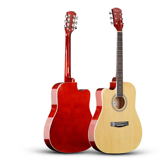 41-Inch Left-Handed Classical Acoustic Guitar – Basswood Body, Gloss Finish, Maple Neck, Professional Musical Instrument