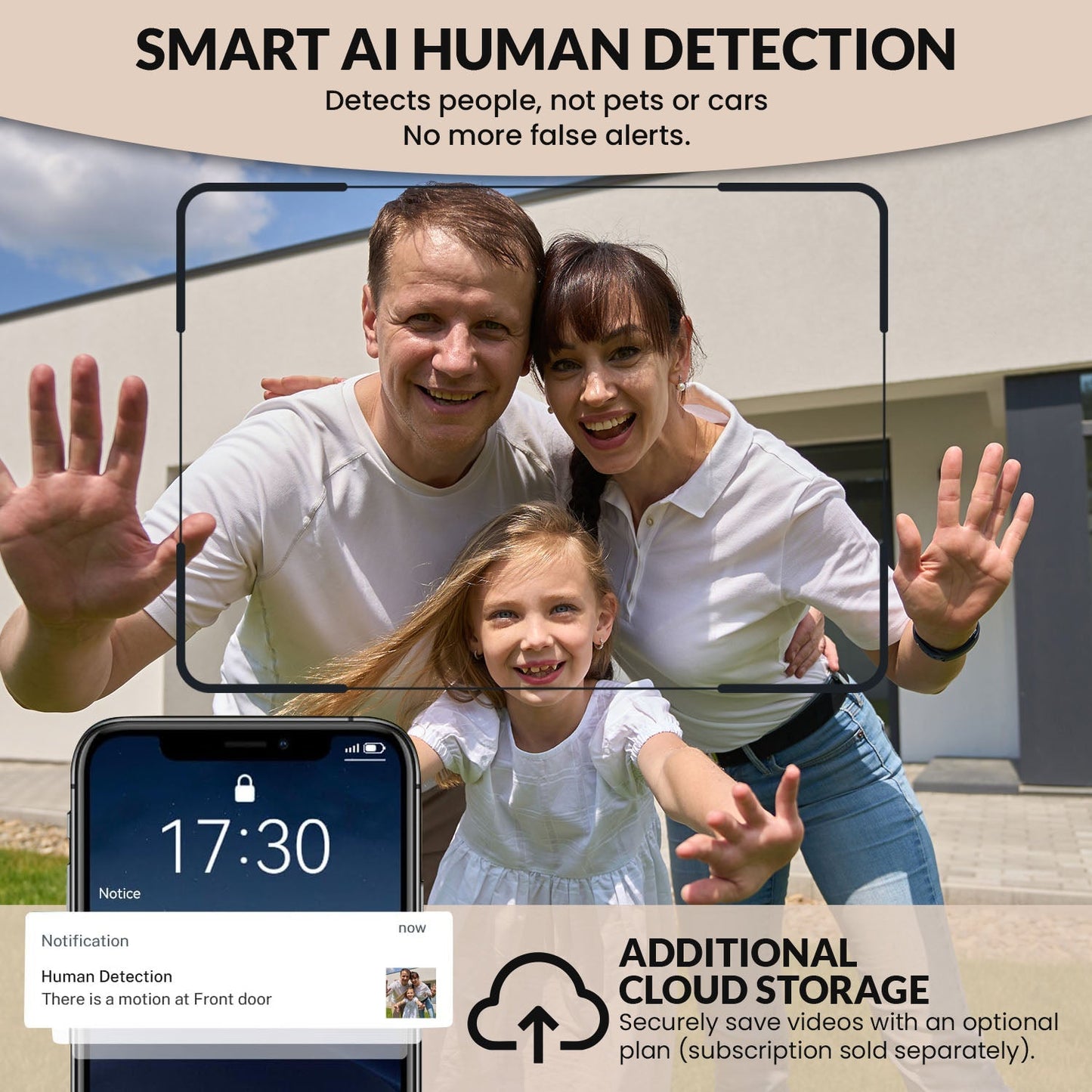 Avichic™ – Smart Wireless Video Doorbell with AI Motion Detection & Two-Way Audio for Home Security