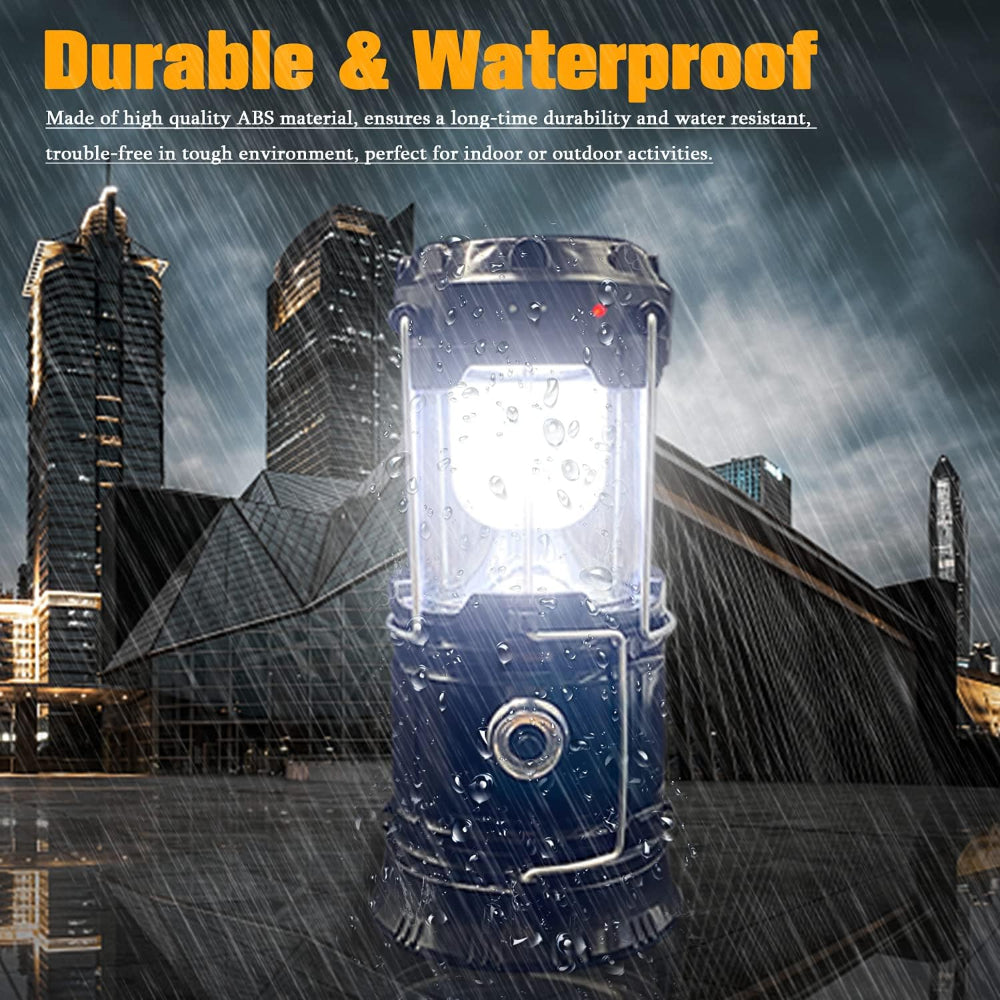 Hunting Gear Solar Rechargeable LED Camping Lantern