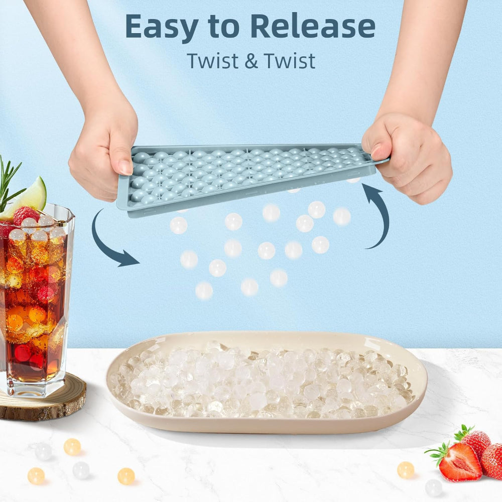 Ice Cube Tray Mini Pebble Silicone Freezer Molder
