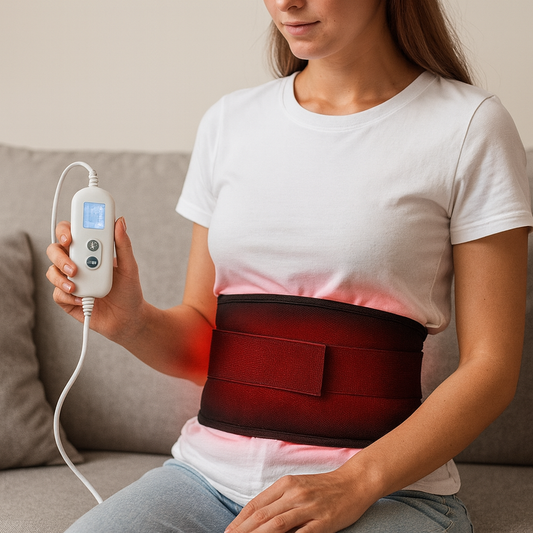 Heated Back Belt Cotton Adjustable Support Wrap