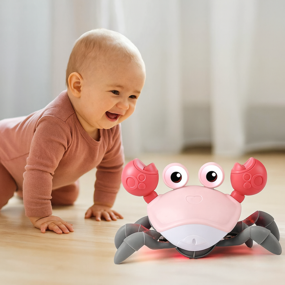 Crawling Crab Baby Toy Interactive Musical Light Up