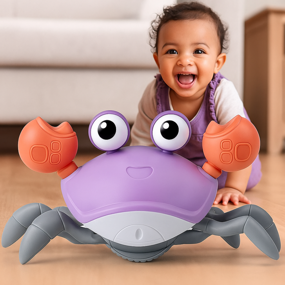 Crawling Crab Baby Toy Interactive Musical Light Up