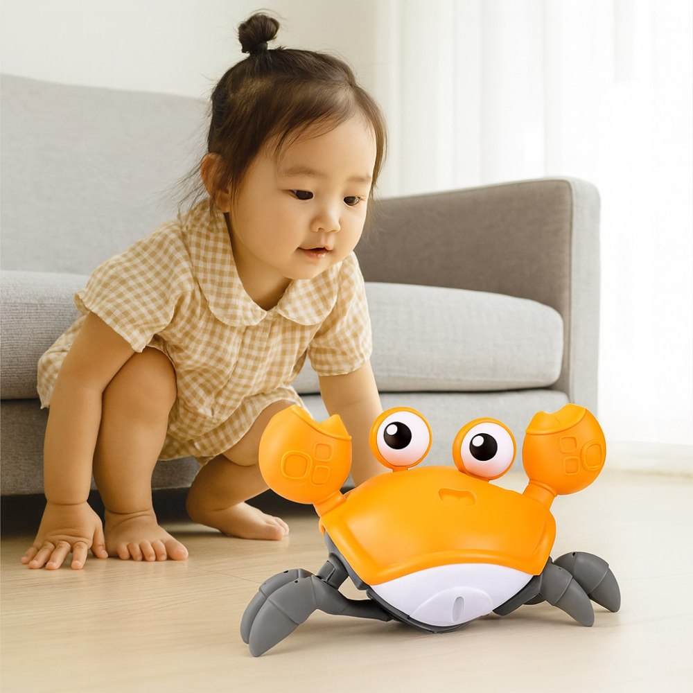 Crawling Crab Baby Toy Interactive Musical Light Up