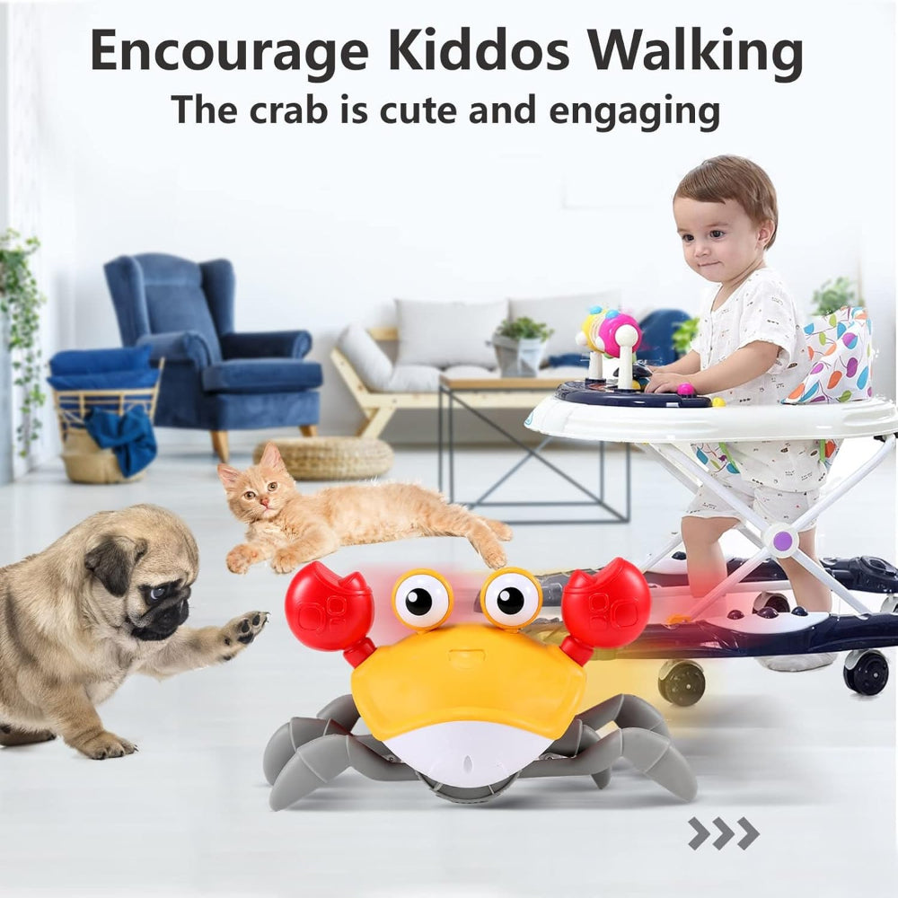 Crawling Crab Baby Toy Interactive Musical Light Up