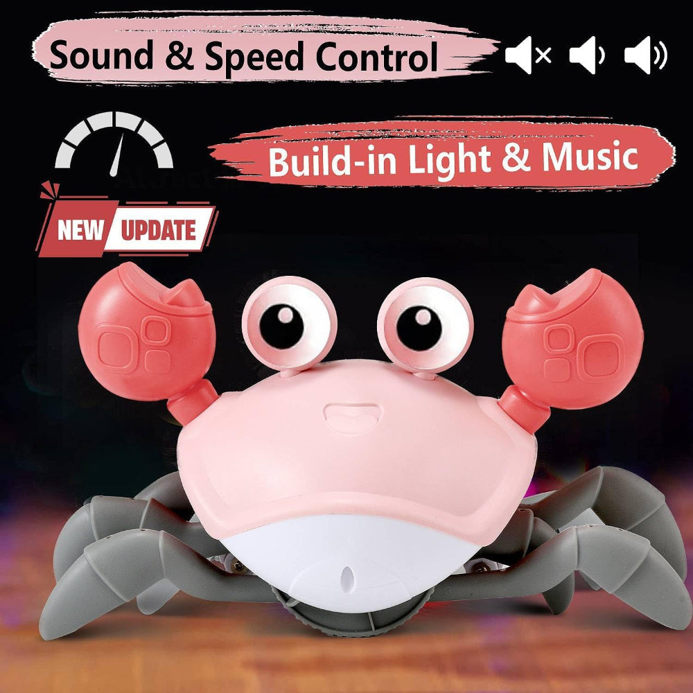 Crawling Crab Baby Toy Interactive Musical Light Up