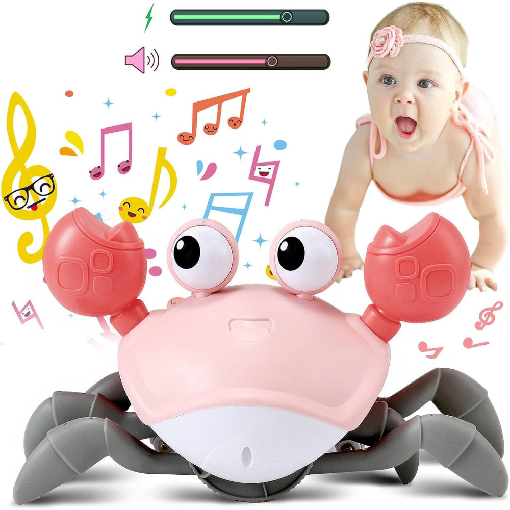 Crawling Crab Baby Toy Interactive Musical Light Up
