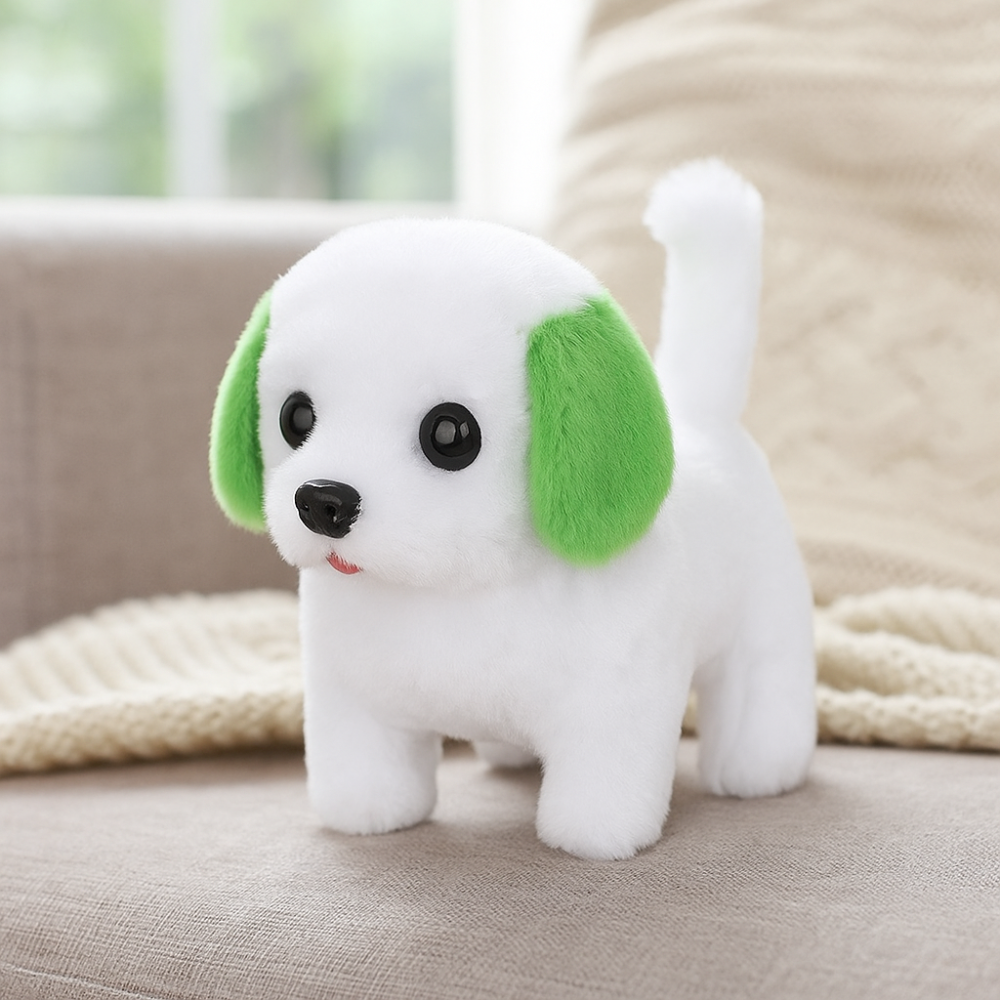 Interactive Plush Puppy Toy Walking Barking Electric Dog Gift