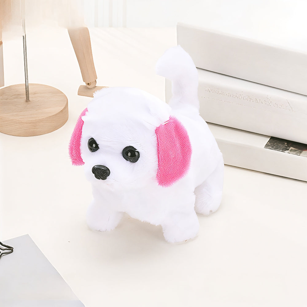 Interactive Plush Puppy Toy Walking Barking Electric Dog Gift