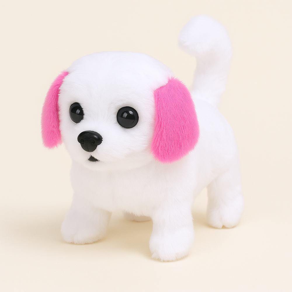 Interactive Plush Puppy Toy Walking Barking Electric Dog Gift