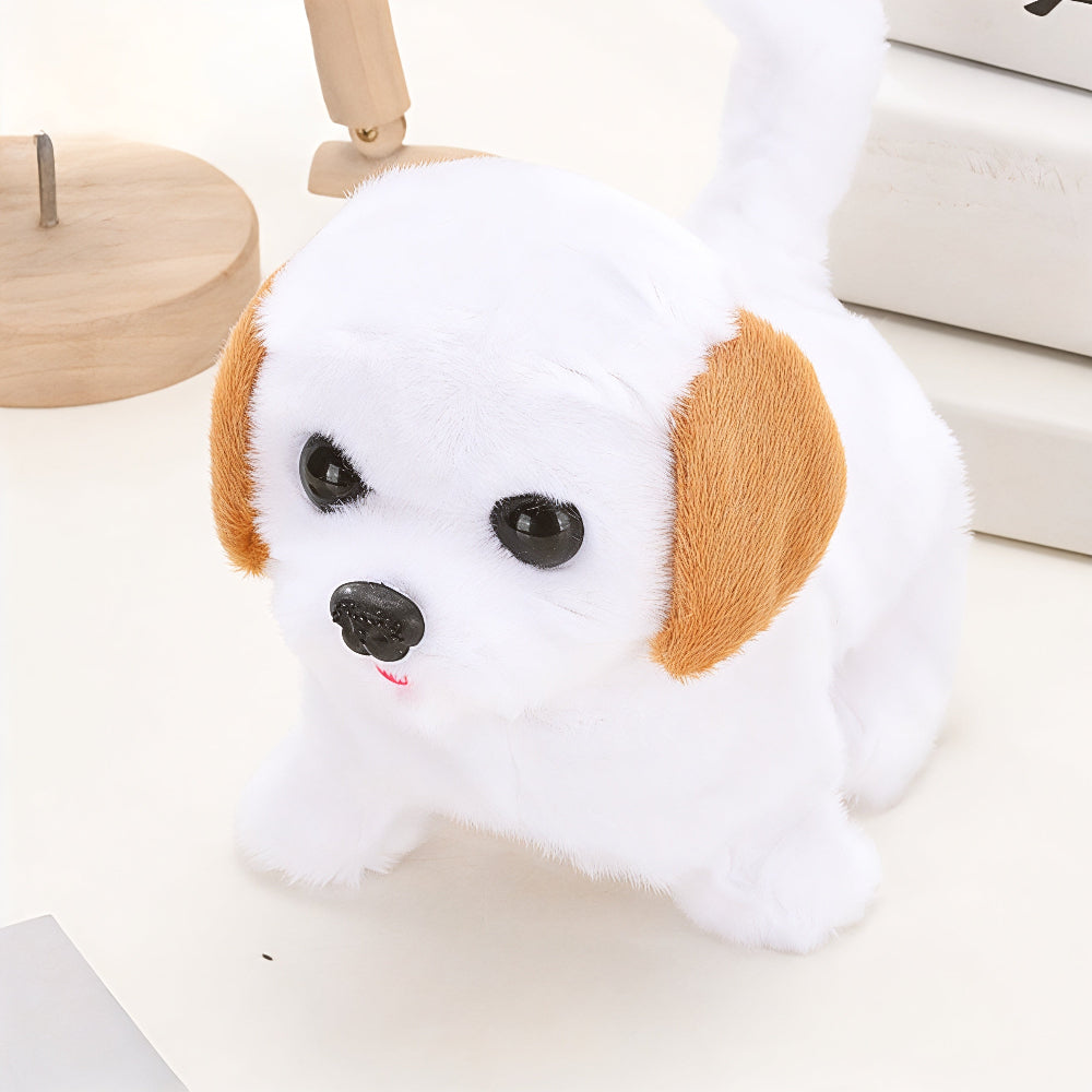 Interactive Plush Puppy Toy Walking Barking Electric Dog Gift