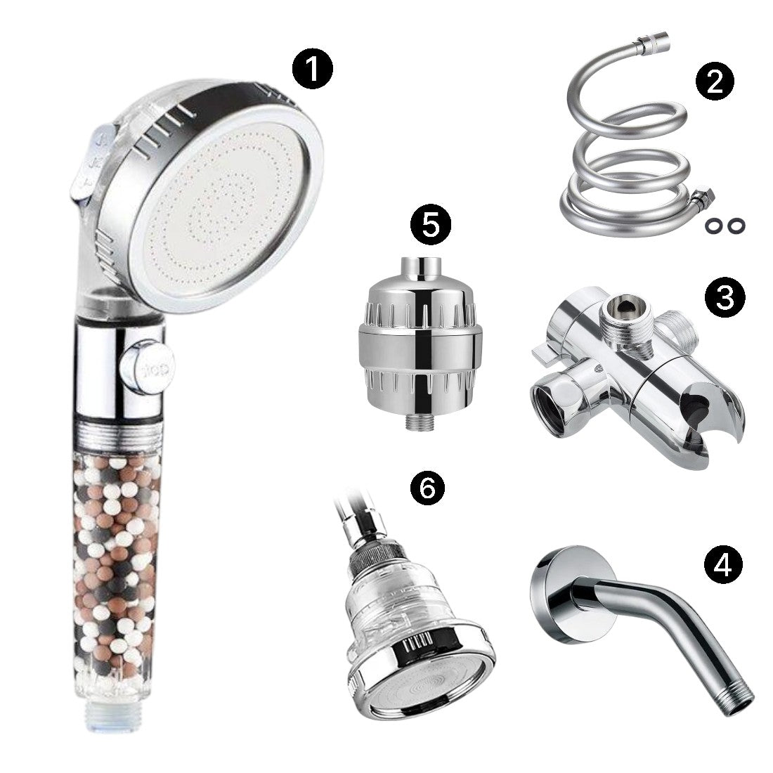 Showerhead – Experience Purified, High-Pressure Showers with Gemstone Therapy