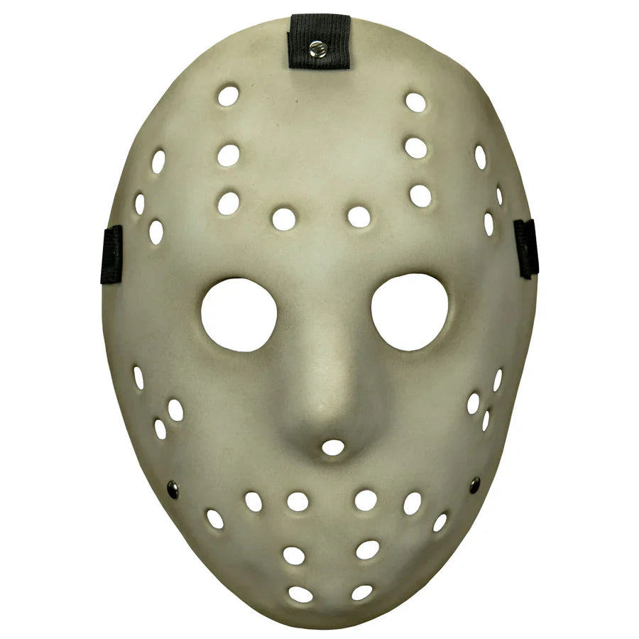 Horror Goalie Mask for Halloween – Glow in the Dark Injection Molded Slasher Costume Mask with Elastic Strap – Mabry Monsters