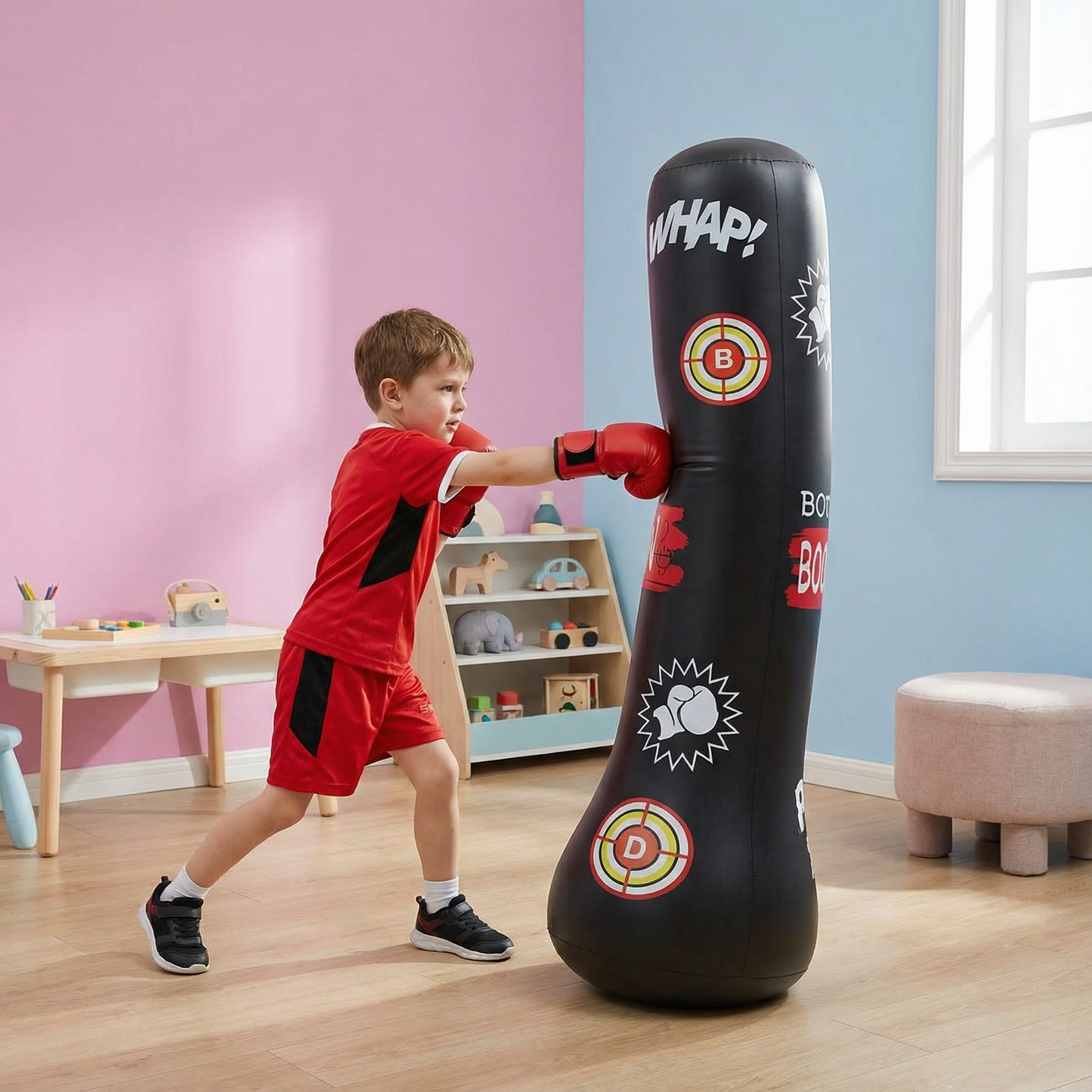Kids Inflatable Punch Bag Water Base Toy