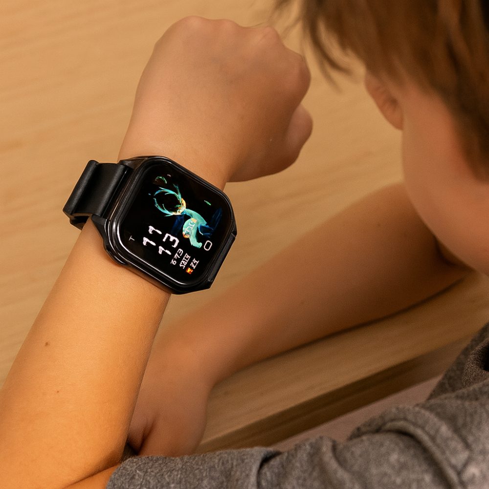 Kids Smart Watch Touchscreen Fitness Tracker USB Rechargeable