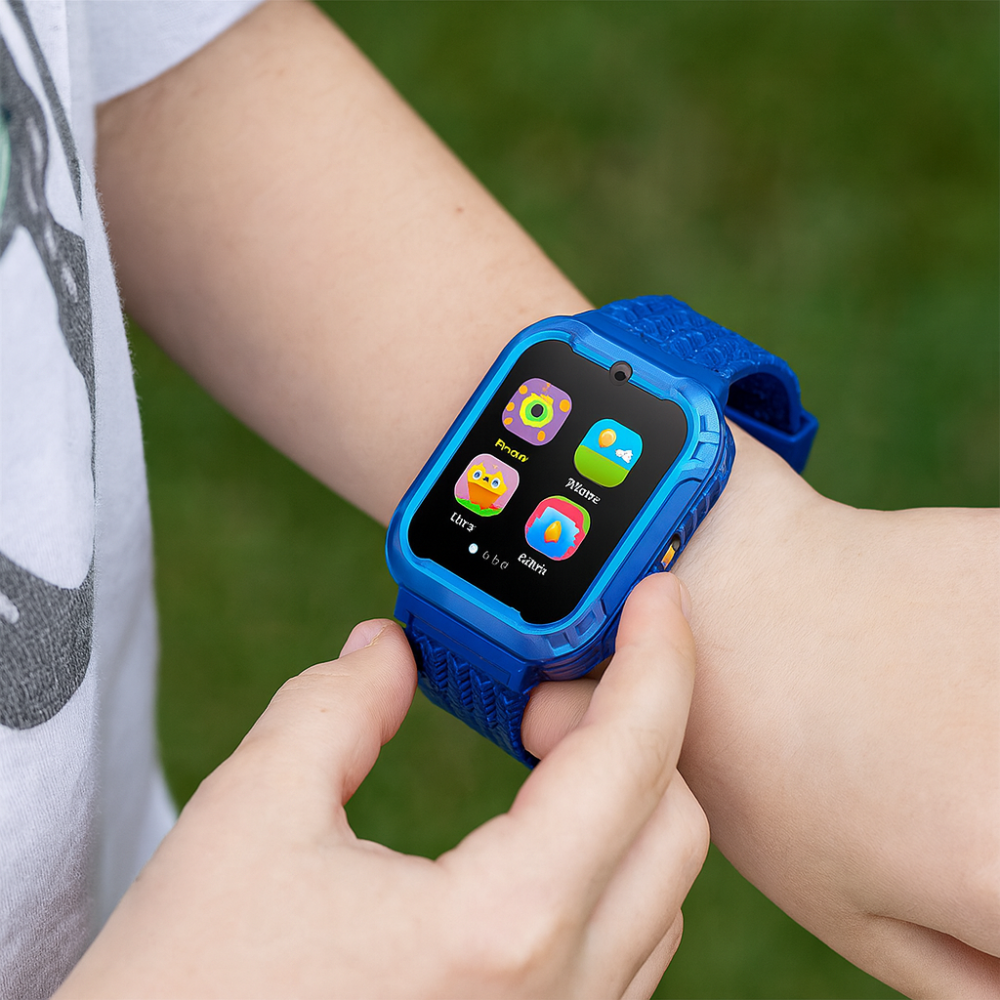 Kids Smart Watch Touchscreen USB Rechargeable Educational Fitness Tracker