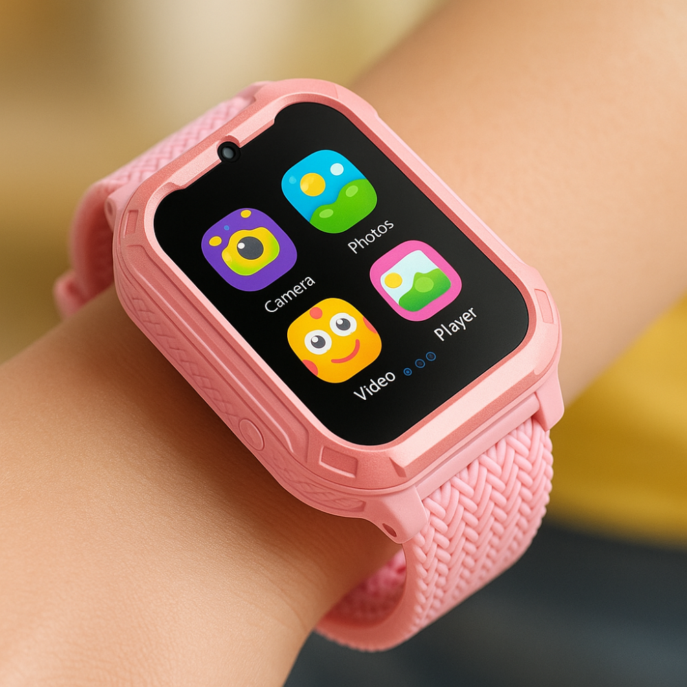 Kids Smart Watch Touchscreen USB Rechargeable Educational Fitness Tracker
