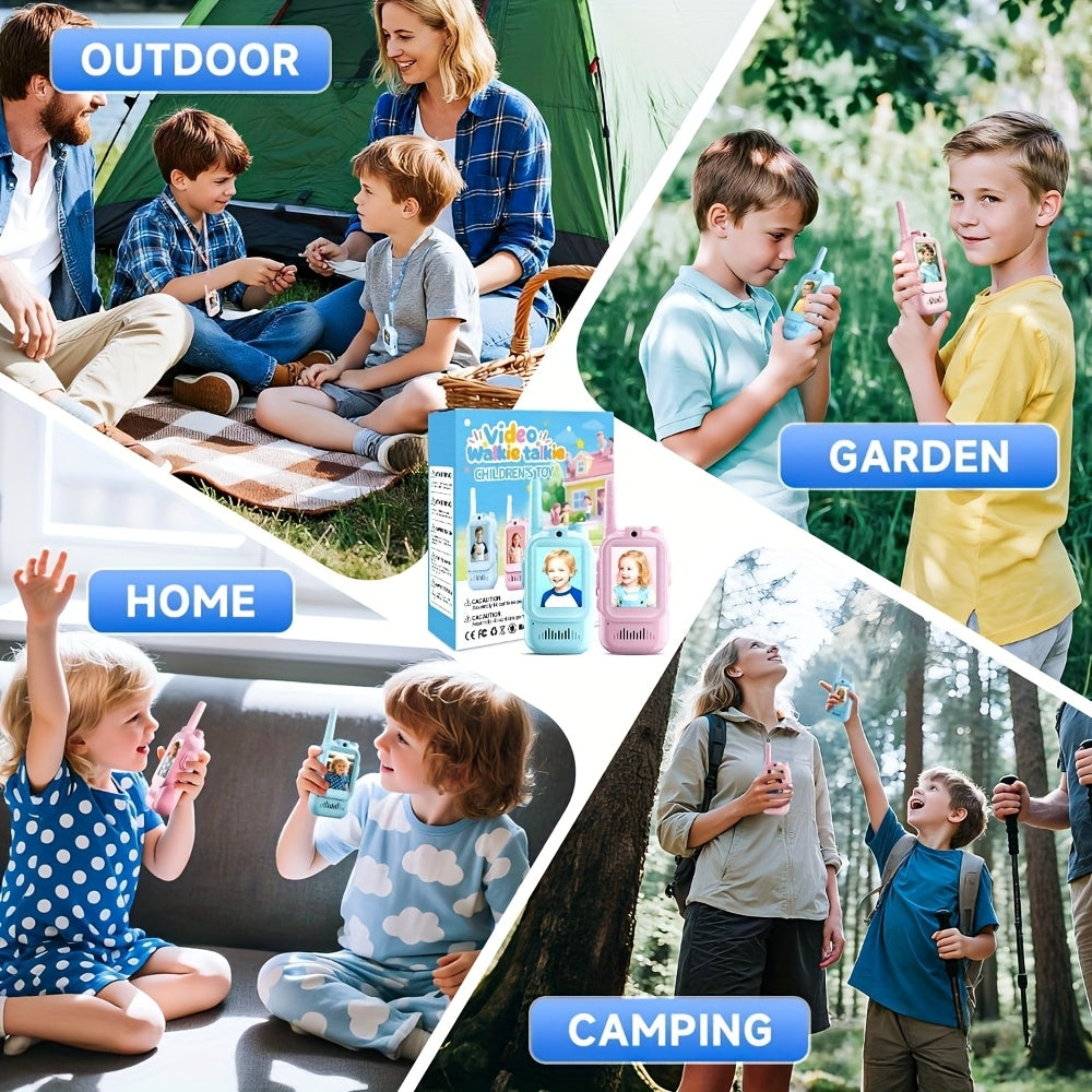 Kids Walkie Talkies Two-Way Camera Gift Set Video Chat Function Toy