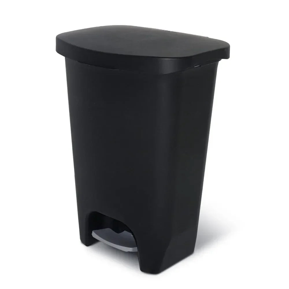 Kitchen Trash Can Plastic Step Pedal Bin