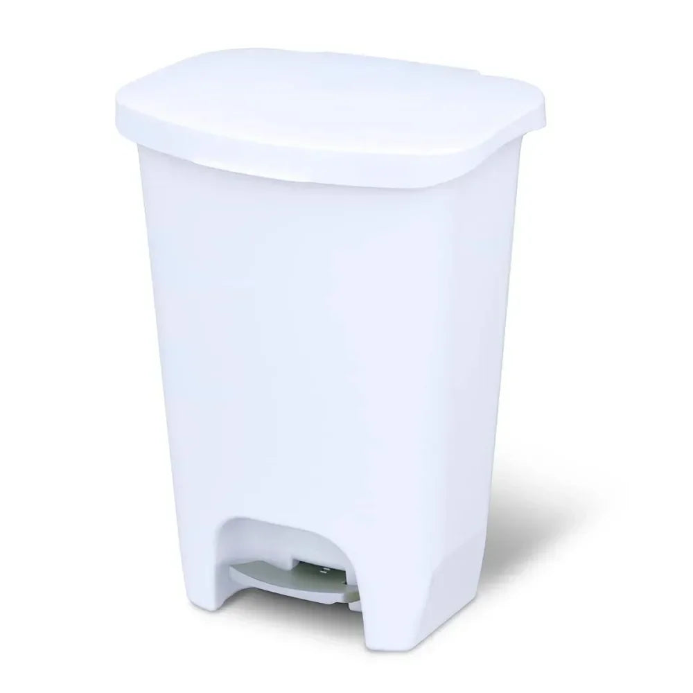 Kitchen Trash Can Plastic Step Pedal Bin
